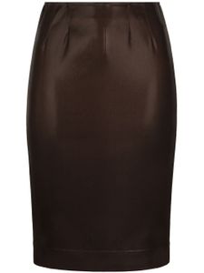 Dolce & Gabbana jupe crayon à taille haute - Marron