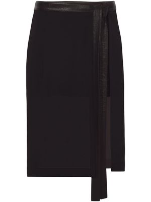 Proenza Schouler jupe portefeuille à design superposé - Noir
