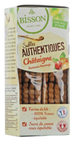 Bisson Authentieke zandkoekjes met kastanje bio 180 Gram