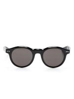 Montblanc lunettes de soleil à monture ronde - Noir