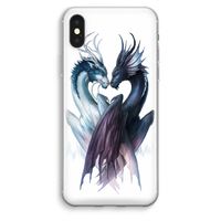 Yin Yang Dragons: iPhone XS Max Transparant Hoesje