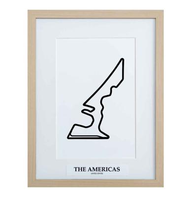 Formule 1 Circuit The Americas Austin 3D Print - Hout
