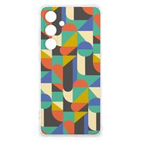 Samsung Galaxy S24 FE Doorzichtige Silicone Hoesje Funky Retro
