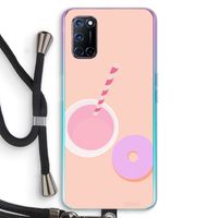 Donut: Oppo A72 Transparant Hoesje met koord Donut: Oppo A72 Transparant Hoesje met koord