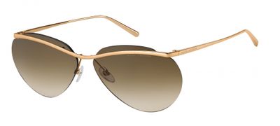 Marc Jacobs zonnebril dames dun half omrand koper bruin Marc Jacobs zonnebril dames dun half omrand koper bruin