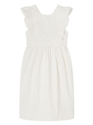Bonpoint robe Frida à appliqués fleurs - Blanc