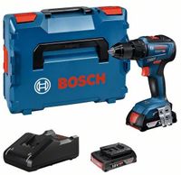 Bosch Blauw GSR 18V-55 Professional | Accuschroefboormachine | 2x 2,0 ah accu + snellader | L-Case 06019H5205 - thumbnail