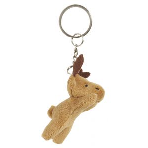 Pluche sleutelhanger eland knuffel 6 cm