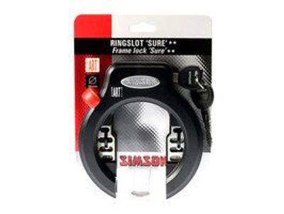 Simson ringslot sure art2 - zwart, 6.5cm - fiets