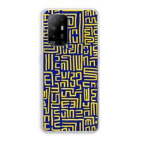 Majorelle Blue Print: Oppo A94 5G Transparant Hoesje