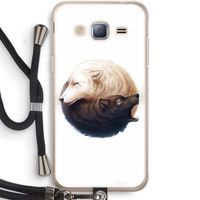 Yin Yang Wolves: Samsung Galaxy J3 (2016) Transparant Hoesje met koord