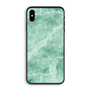 Groen marmer: iPhone XS Biologisch afbreekbaar hoesje