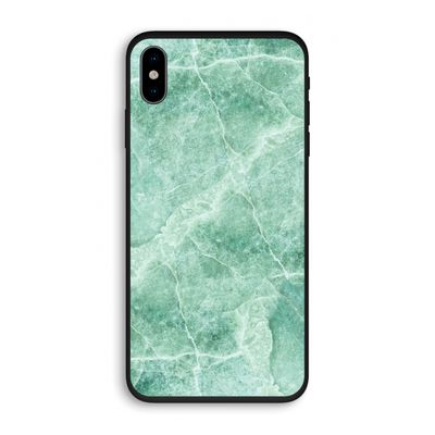 Groen marmer: iPhone XS Biologisch afbreekbaar hoesje