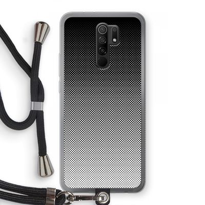 Musketon Halftone: Xiaomi Redmi 9 Transparant Hoesje met koord