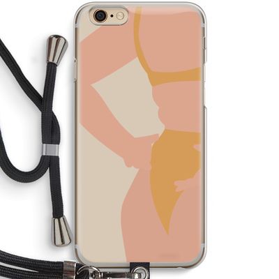 Bikini body: iPhone 6 / 6S Transparant Hoesje met koord