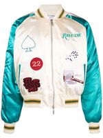 RHUDE veste bomber à patch brodé - Tons neutres