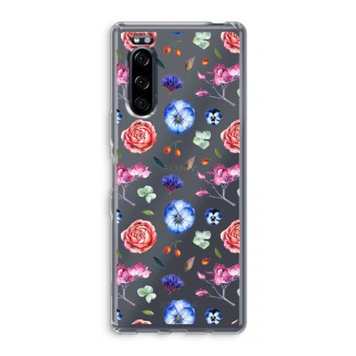 Bloemetjes: Sony Xperia 5 Transparant Hoesje