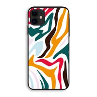 Colored Zebra: iPhone 11 Biologisch afbreekbaar hoesje