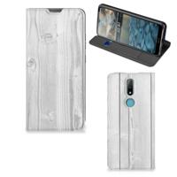 Nokia 2.4 Book | Wallet Case | White Wood