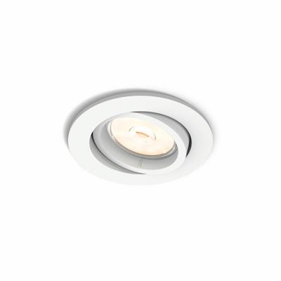 Philips Richtbare inbouwspotEnneper GU10 9cm rond wit - 5018131PN
