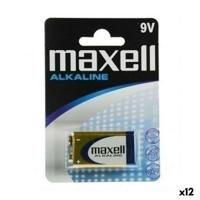 Alkalinebatterij Maxell 9 V 6LR61 (12 Stuks)