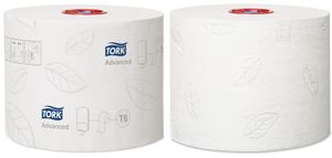 Tork toiletpapier Mid-Size, 2-laags, 100 meter, systeem T6, pak van 27 rollen