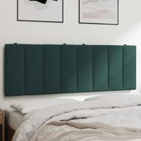 Hoofdbordkussen 120 cm fluweel donkergroen