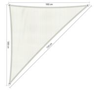 Driehoek 90 5,00x5,00x7,10 m Arctic White - Shadow comfort