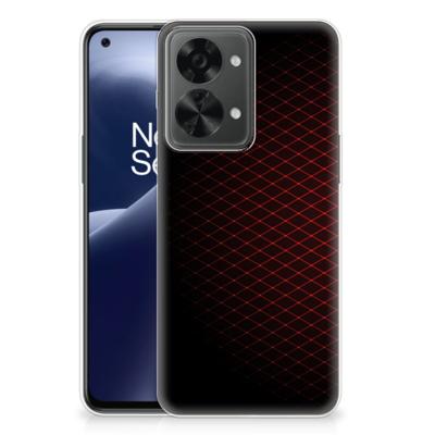 OnePlus Nord 2T | TPU bumper | Geruit Rood