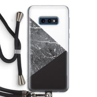 Combinatie marmer: Samsung Galaxy S10e Transparant Hoesje met koord