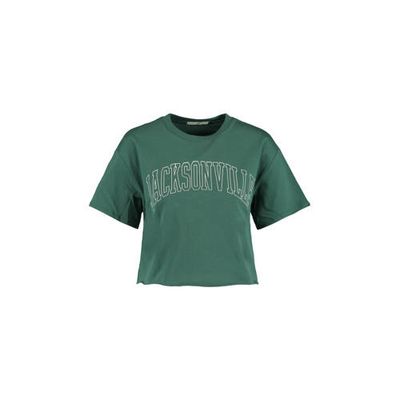 America Today T-shirt met printopdruk groen