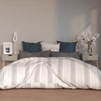 Nachtkastjes 2 st 40x40x56 cm bewerkt hout betongrijs
