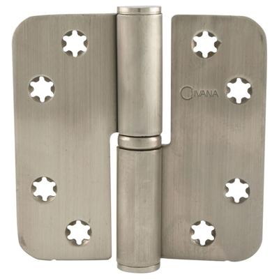 Ivana kogelstiftpaumelle - RVS - afgerond - 89x89x3mm - DIN Links