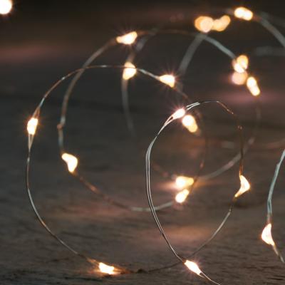 Draadverlichting - 100 led lampjes - warm wit - zilver draad - 500 cm - lichtdraad