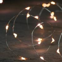 Draadverlichting - 100 led lampjes - warm wit - zilver draad - 500 cm - lichtdraad
