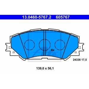 Ate Remblokset 13.0460-5767.2