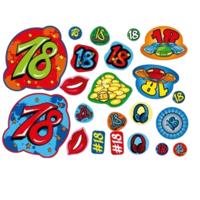 Leeftijdversiering 18 jaar confetti 300g