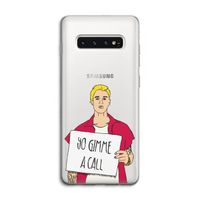 Gimme a call: Samsung Galaxy S10 4G Transparant Hoesje