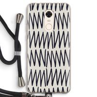 Marrakech Zigzag: Xiaomi Redmi 5 Transparant Hoesje met koord