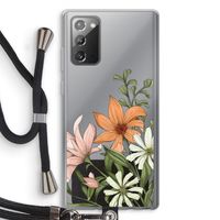 Floral bouquet: Samsung Galaxy Note 20 / Note 20 5G Transparant Hoesje met koord