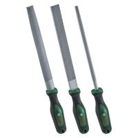 Set di raspe Bosch da 3 pezzi (raspe per legno piatte/tonde/semi-tonde per impieghi gravosi in acciaio al carbonio duro)