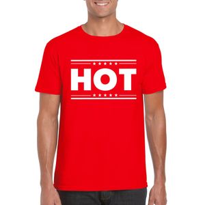 Hot t-shirt rood heren