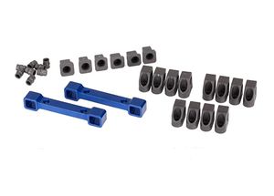 Traxxas - Mounts, suspension arms, aluminum (blue-anodized) (front & rear) (TRX-8334X)
