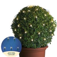 Lumineo Buxus kerstverlichting - 80 led lampjes - warm wit - lichtnet - 50 x 50 cm Lumineo Buxus kerstverlichting - 80 led lampjes - warm wit - lichtnet - 50 x 50 cm