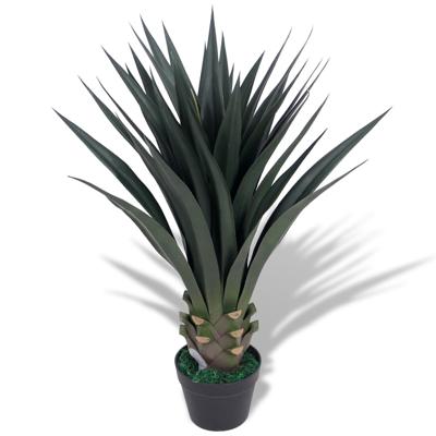 VidaXL Kunst yucca plant met pot 85 cm groen
