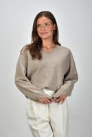 RÓHE trui 416-23-320 taupe melange