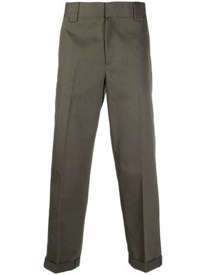 Golden Goose pantalon court à coupe droite - Vert