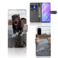 Samsung Galaxy S20 Telefoonhoesje met Pasjes Honden Labrador