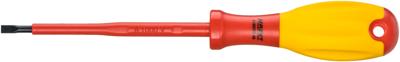 HAZET Elektricien-schroevendraaier · geïsoleerd 810VDE-40 · Sleufprofiel · SW 0,8 x 4 mm