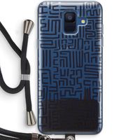 Moroccan Print: Samsung Galaxy A6 (2018) Transparant Hoesje met koord